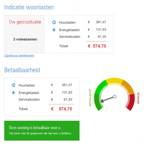 Woonlastenindicatie Woonconcept