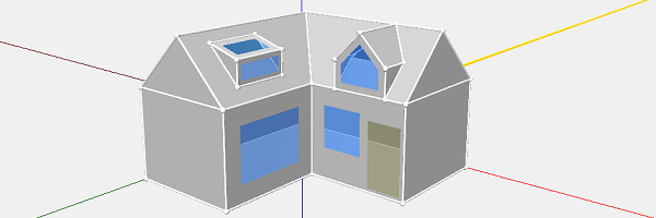 Huis met dakkapel tekenen