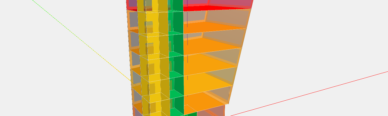 Een voorbeeld van gebouwsimulatie op de pagina vloerverwarming met nachtverlaging